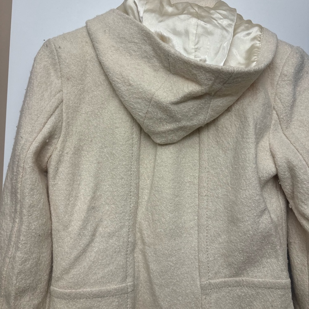 Frenchi Wool Coat with hood - Size Small - Picture 16 of 16